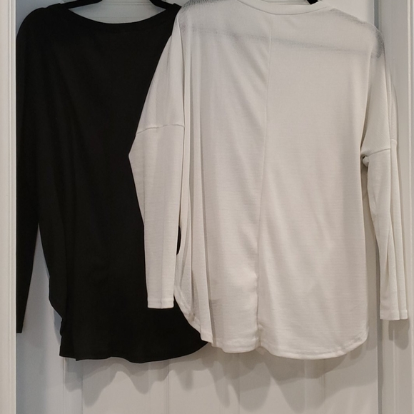 1- White and 1- Black knit tie front tops - Picture 6 of 9